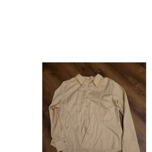 talbots tan blouse sx 14 womens nwt $68